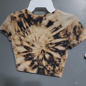 Wild Fabel Cropped Tye Dye T-Shirt XS